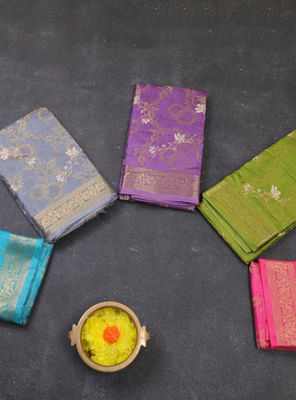 Multi Colour Semi Dola - Pack Of 5