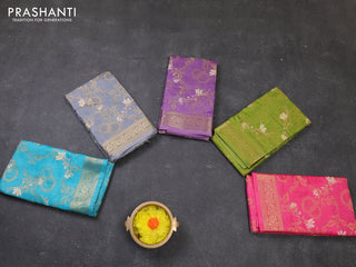 Multi Colour Semi Dola - Pack Of 5