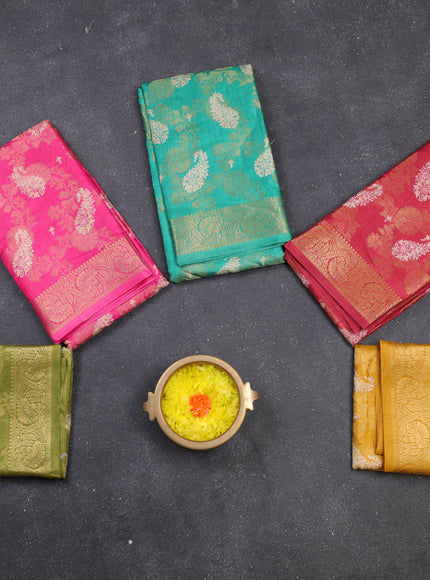 Multi Colour Semi Dola - Pack Of 5