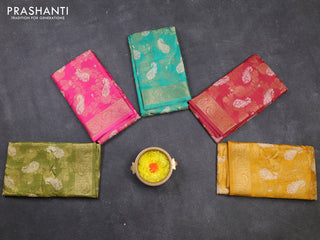 Multi Colour Semi Dola - Pack Of 5