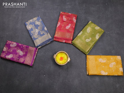 Multi Colour Semi Dola - Pack Of 5