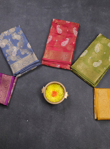 Multi Colour Semi Dola - Pack Of 5