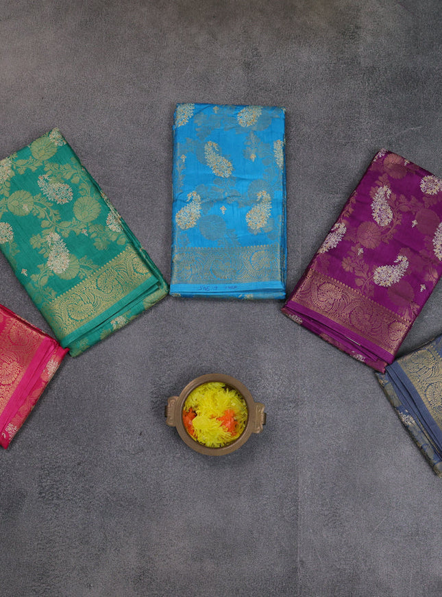 Multi Colour Semi Dola - Pack Of 5