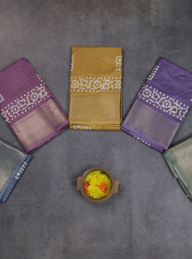 Multi Colour Semi Dola - Pack Of 5