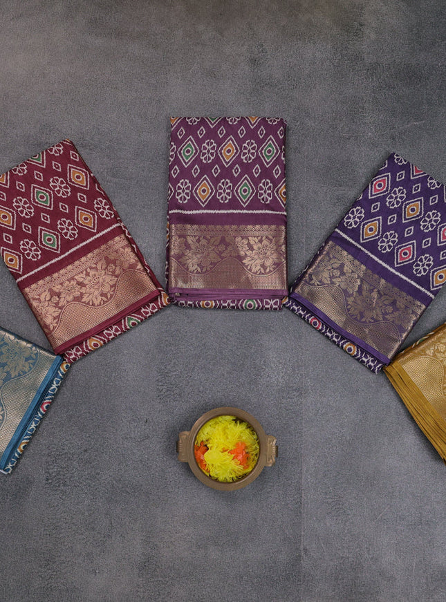 Multi Colour Semi Dola - Pack Of 5