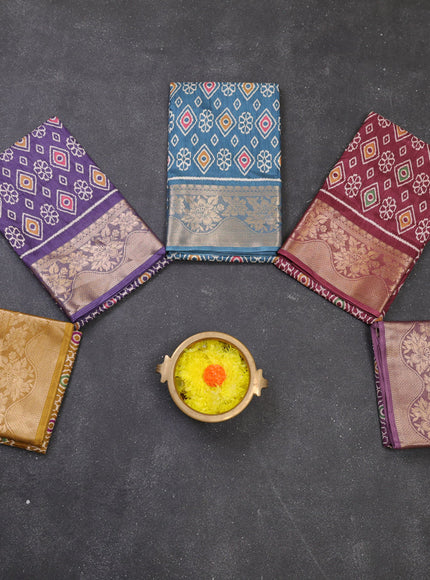 Multi Colour Semi Dola - Pack Of 5