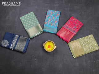 Multi Colour & Multi Design Semi Dola - Pack Of 5