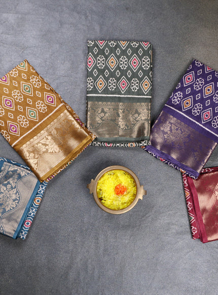 Multi Colour Semi Dola - Pack Of 5