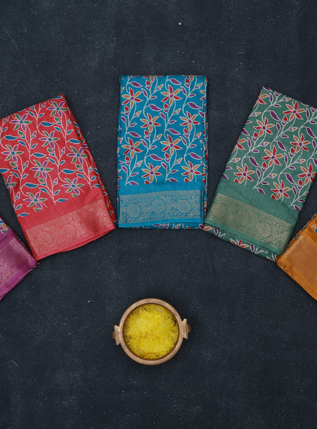 Multi Colour Semi Dola - Pack Of 5