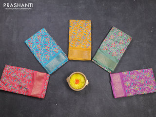 Multi Colour Semi Dola - Pack Of 5