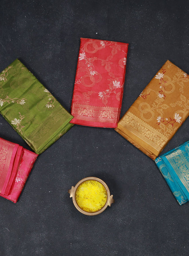 Multi Colour Semi Dola - Pack Of 5