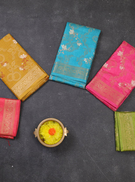 Multi Colour Semi Dola - Pack Of 5