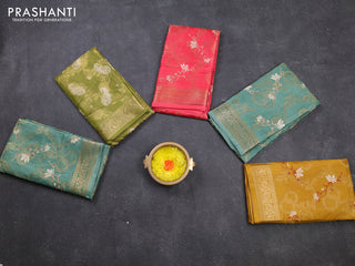 Multi Colour Semi Dola - Pack Of 5