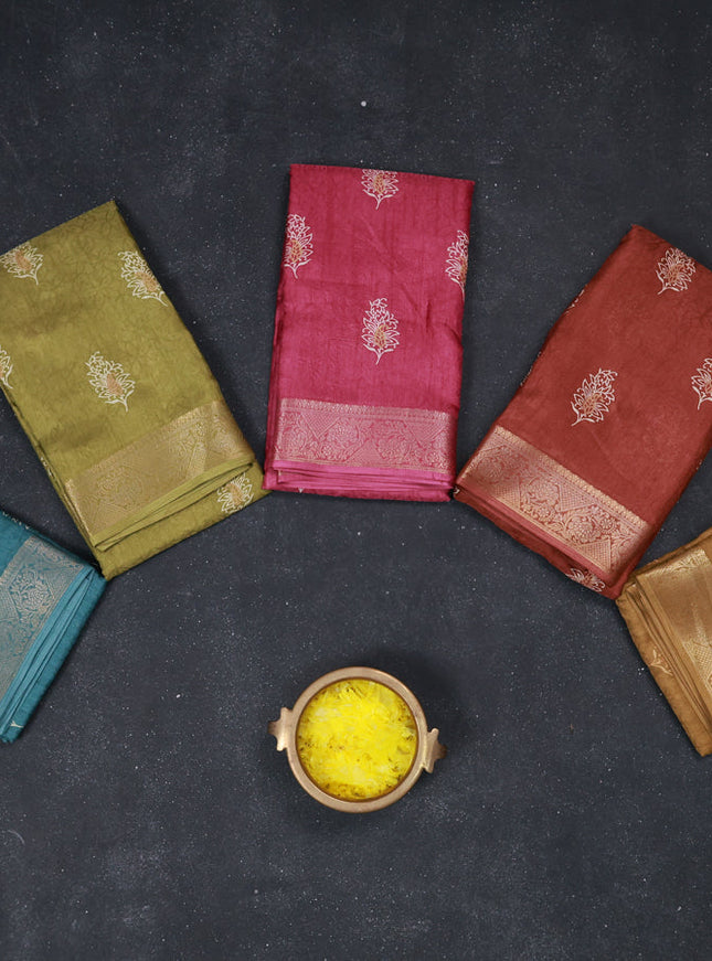 Multi Colour Semi Dola - Pack Of 5