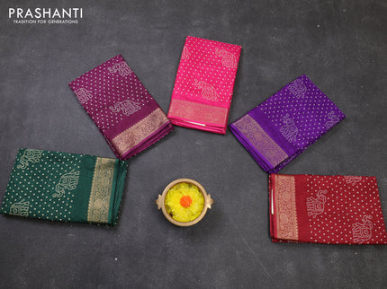 Multi Colour Semi Dola - Pack Of 5