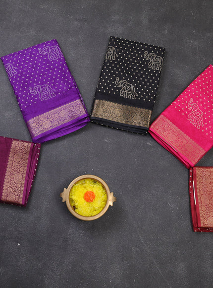 Multi Colour Semi Dola - Pack Of 5