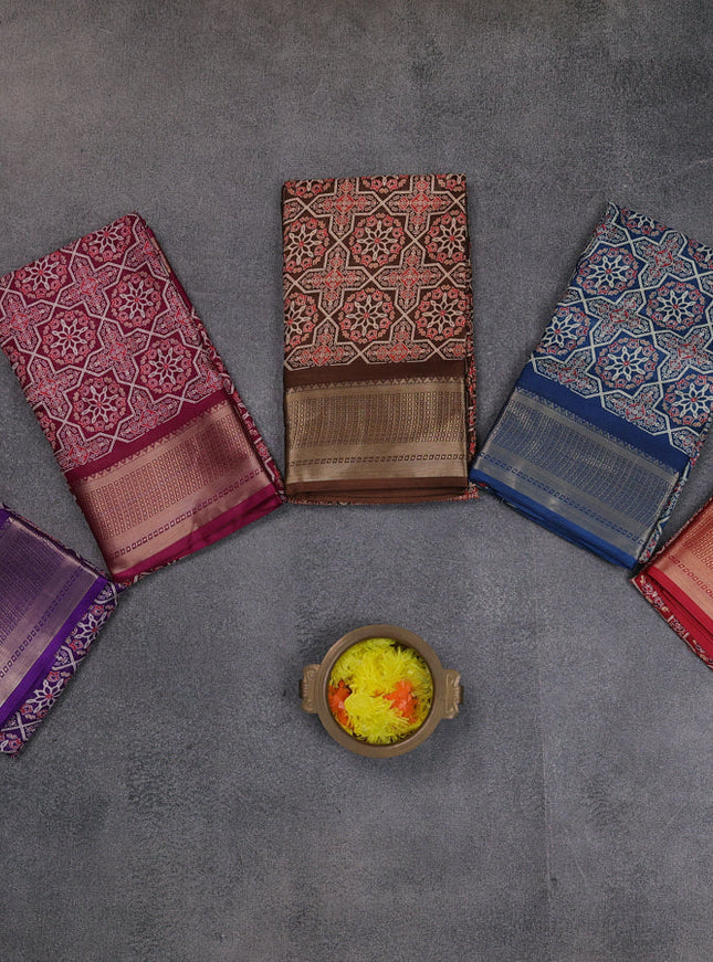 Multi Colour Semi Dola - Pack Of 5
