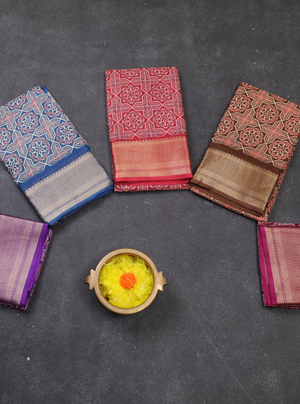 Multi Colour Semi Dola - Pack Of 5