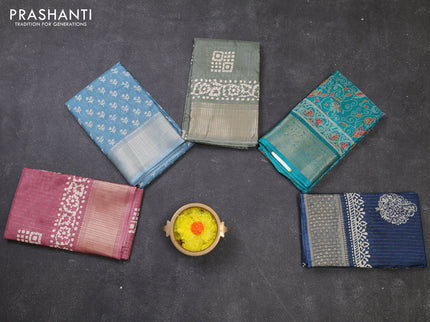 Multi Colour & Multi Design Semi Dola - Pack Of 5