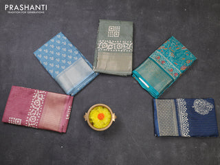 Multi Colour & Multi Design Semi Dola - Pack Of 5