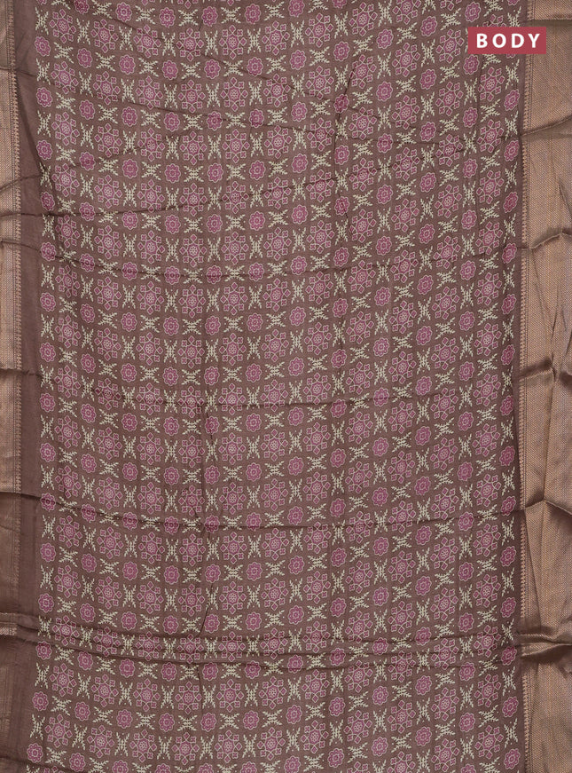 Multi Colour & Multi Design Semi Dola - Pack Of 5