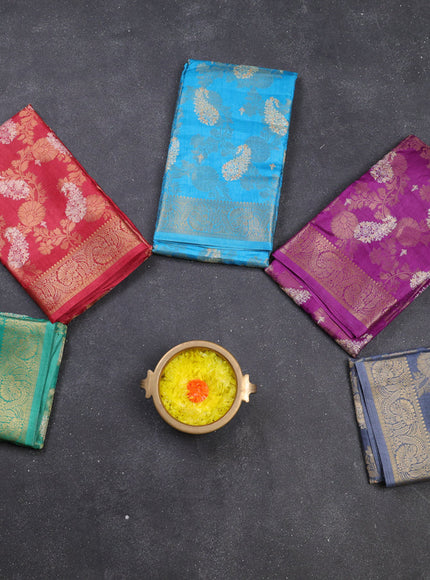 Multi Colour Semi Dola - Pack Of 5