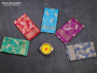Multi Colour Semi Dola - Pack Of 5