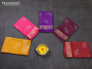 Multi Colour Semi Dola - Pack Of 5