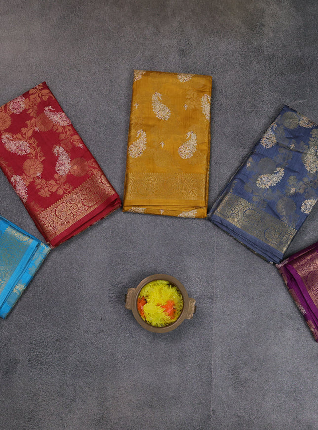 Multi Colour Semi Dola - Pack Of 5