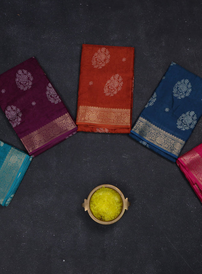 Multi Colour Semi Dola - Pack Of 5