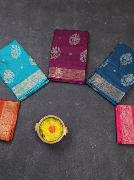 Multi Colour Semi Dola - Pack Of 5