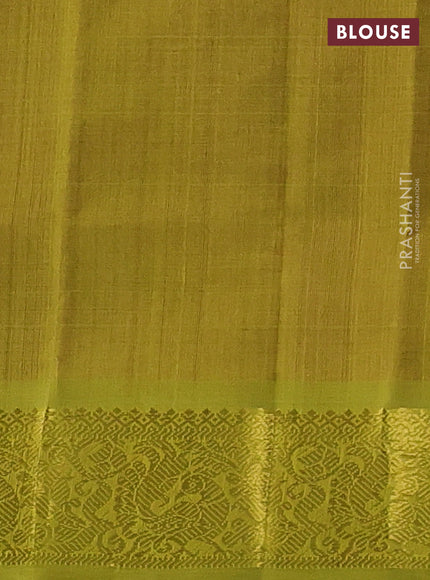 Pink & Green Gems Of Silk Cotton - Buttas