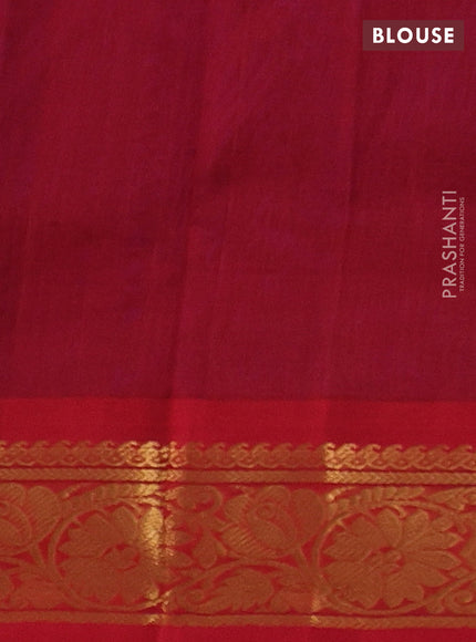 Violet & Red Gems Of Silk Cotton - Buttas
