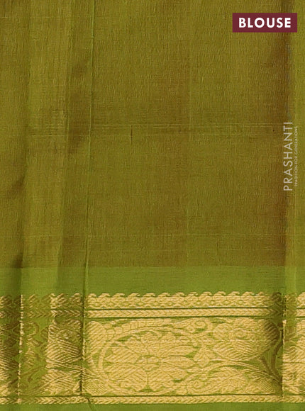Red & Green Gems Of Silk Cotton - Buttas