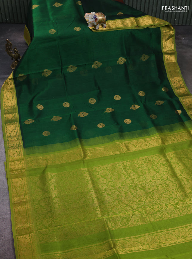 Green & Green Gems Of Silk Cotton - Buttas