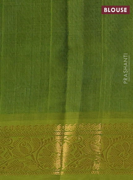 Peacock Blue & Green Gems Of Silk Cotton - Buttas