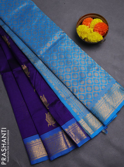 Violet & Cs Blue Gems Of Silk Cotton - Buttas