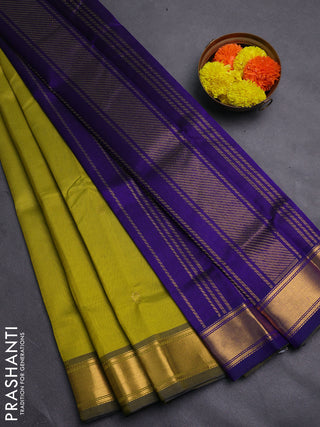 Green & Violet Gems Of Silk Cotton - Buttas