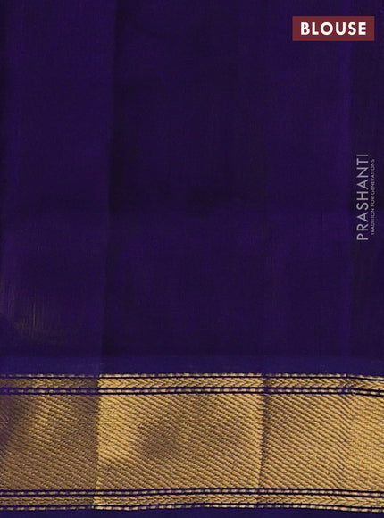 Green & Violet Gems Of Silk Cotton - Buttas