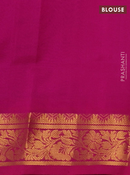 Blue & Pink Gems Of Silk Cotton - Checks