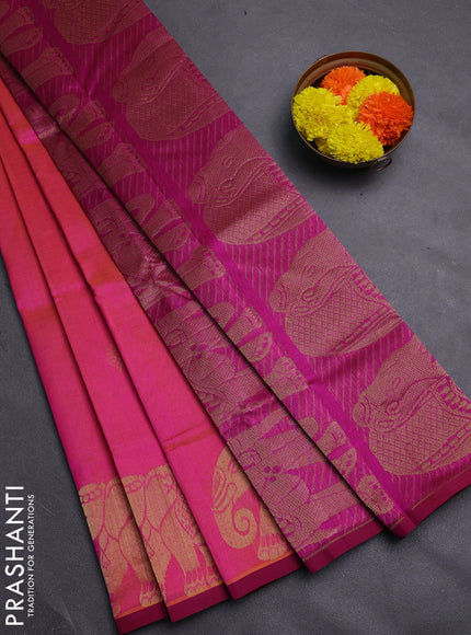 Pink & Magenta Pink Gems Of Silk Cotton - Buttas