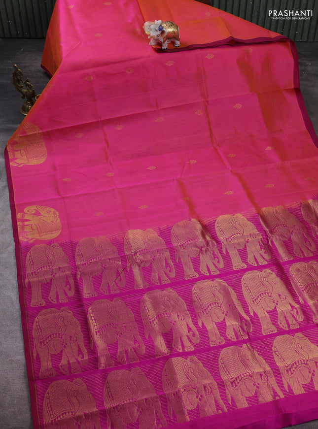Pink & Magenta Pink Gems Of Silk Cotton - Buttas