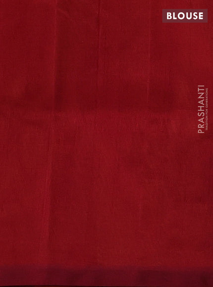 Orange & Maroon Gems Of Silk Cotton - Buttas