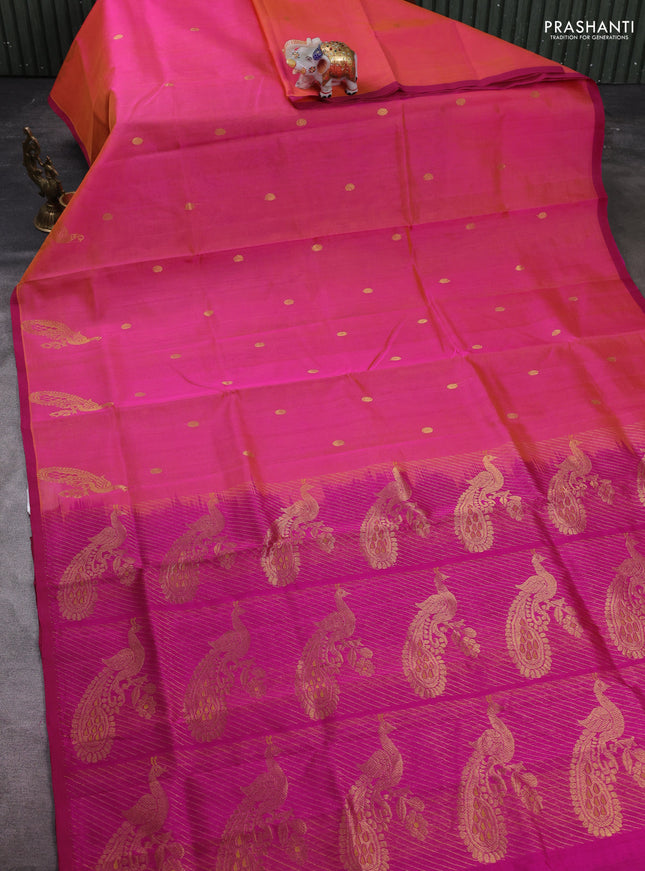 Pink & Magenta Pink Gems Of Silk Cotton - Buttas