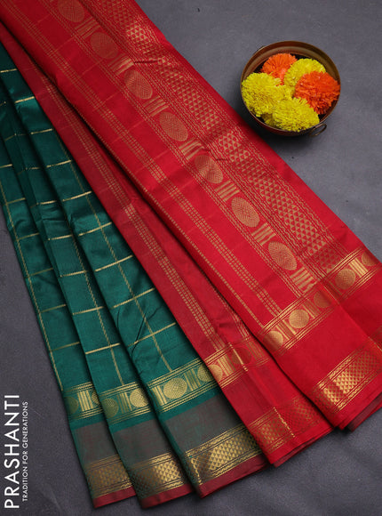 Green & Red Gems Of Silk Cotton - Buttas