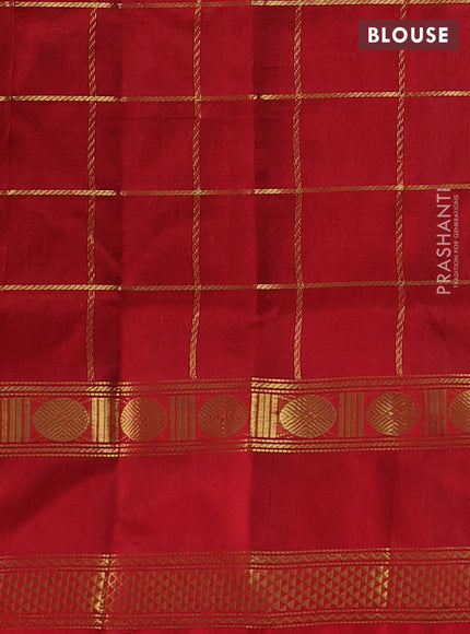 Green & Red Gems Of Silk Cotton - Buttas