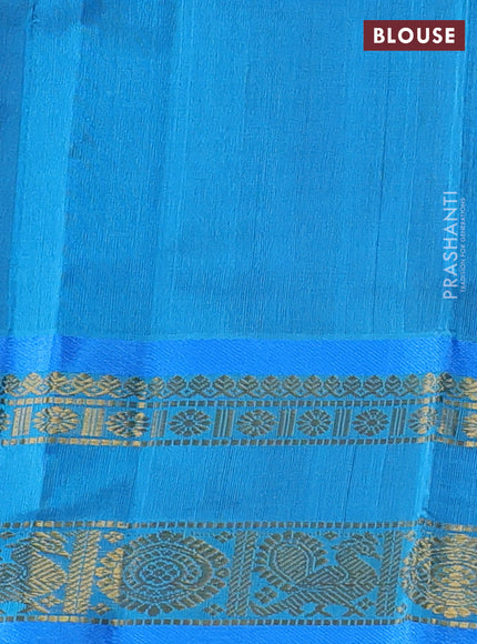 Violet & Cs Blue Gems Of Silk Cotton - Laksh Deepam