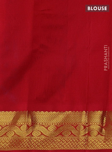 Cs Blue & Red Gems Of Silk Cotton - Palum Pazhamum
