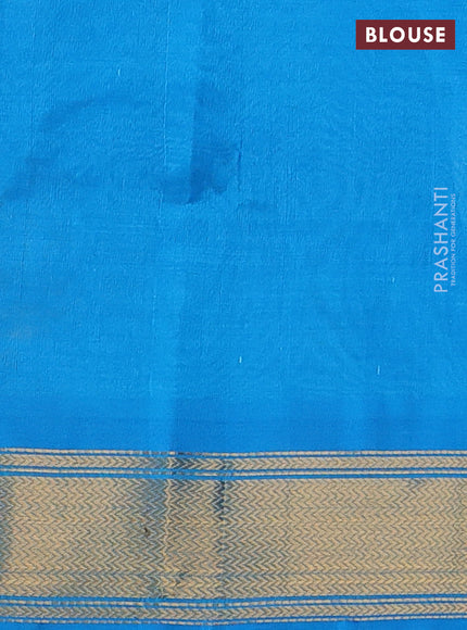 Off White & Cs Blue Gems Of Silk Cotton - Palum Pazhamum