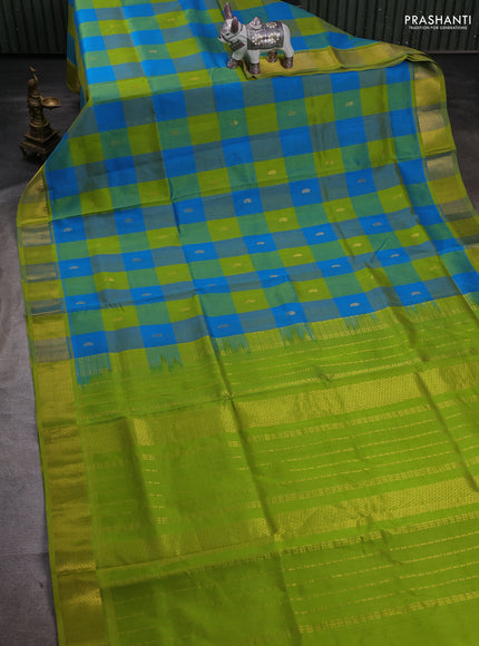 Cs Blue & Green Gems Of Silk Cotton - Palum Pazhamum